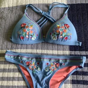 Embroidered Sexy Bikini